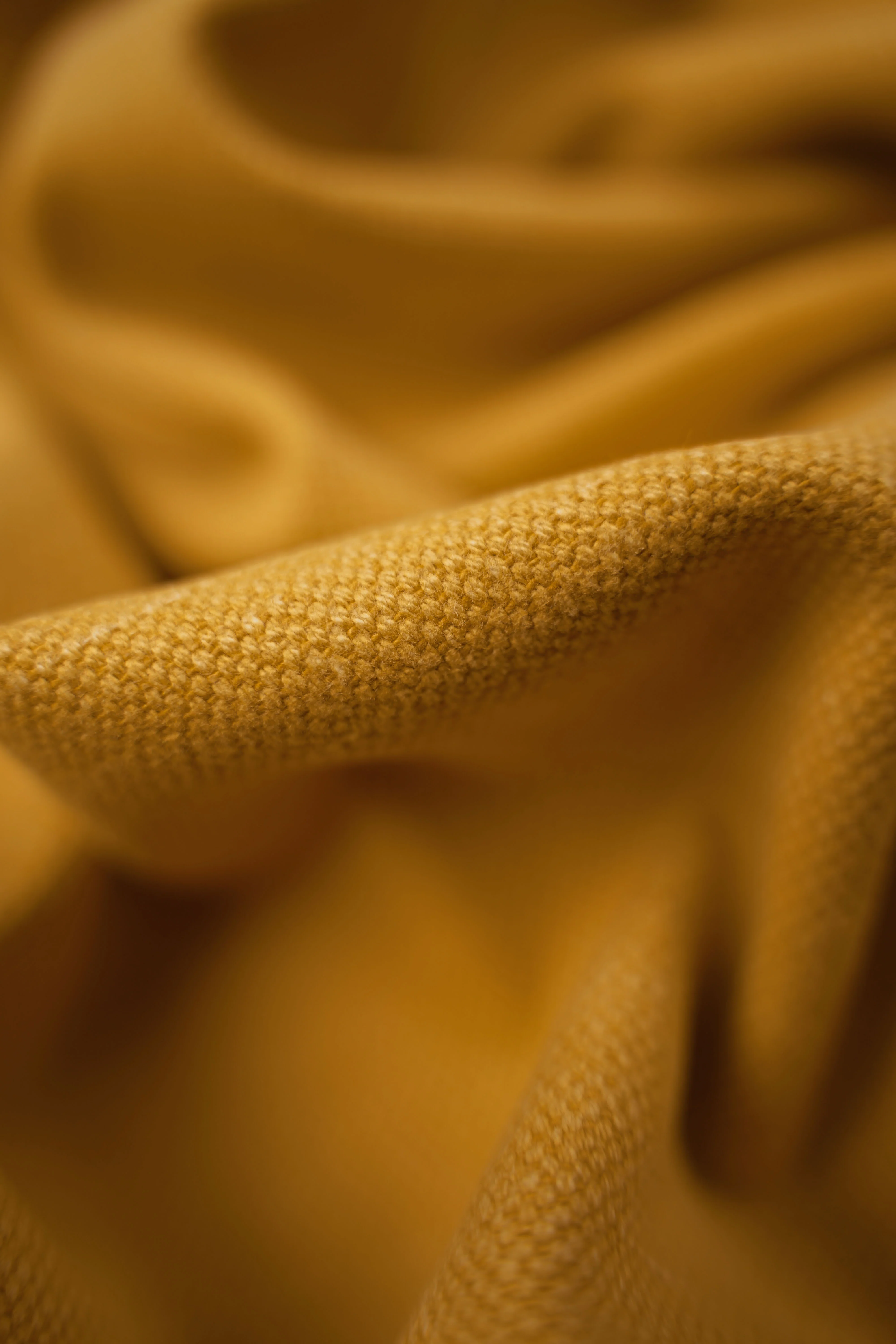 Upholstery fabric - Colin - Plain - Linen, Cotton - MD 29,000 - Mustard yellow - fg17 - Image 3