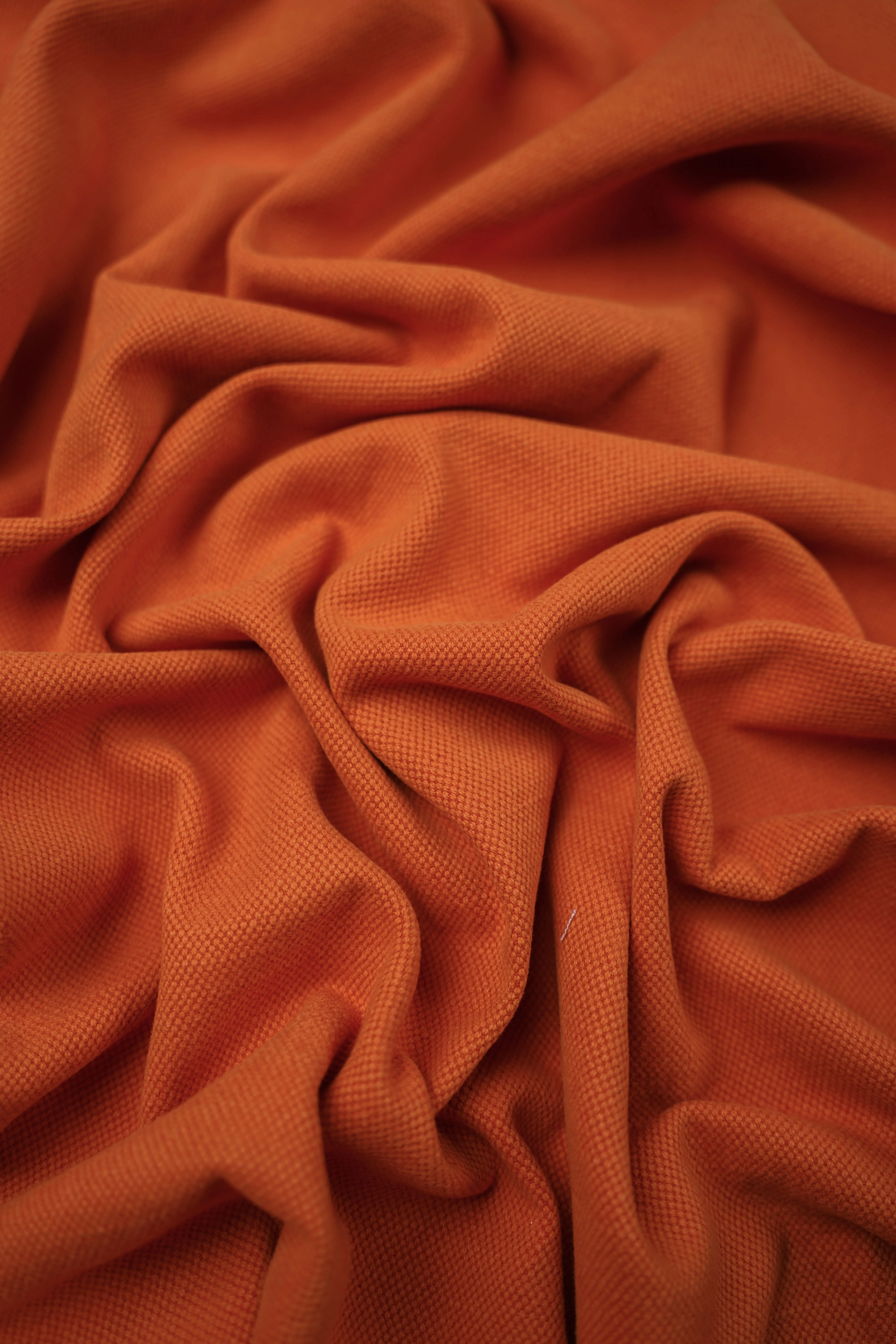 Upholstery fabric - Colin - Plain - Linen, Cotton - MD 29 000 - Orange - fg18