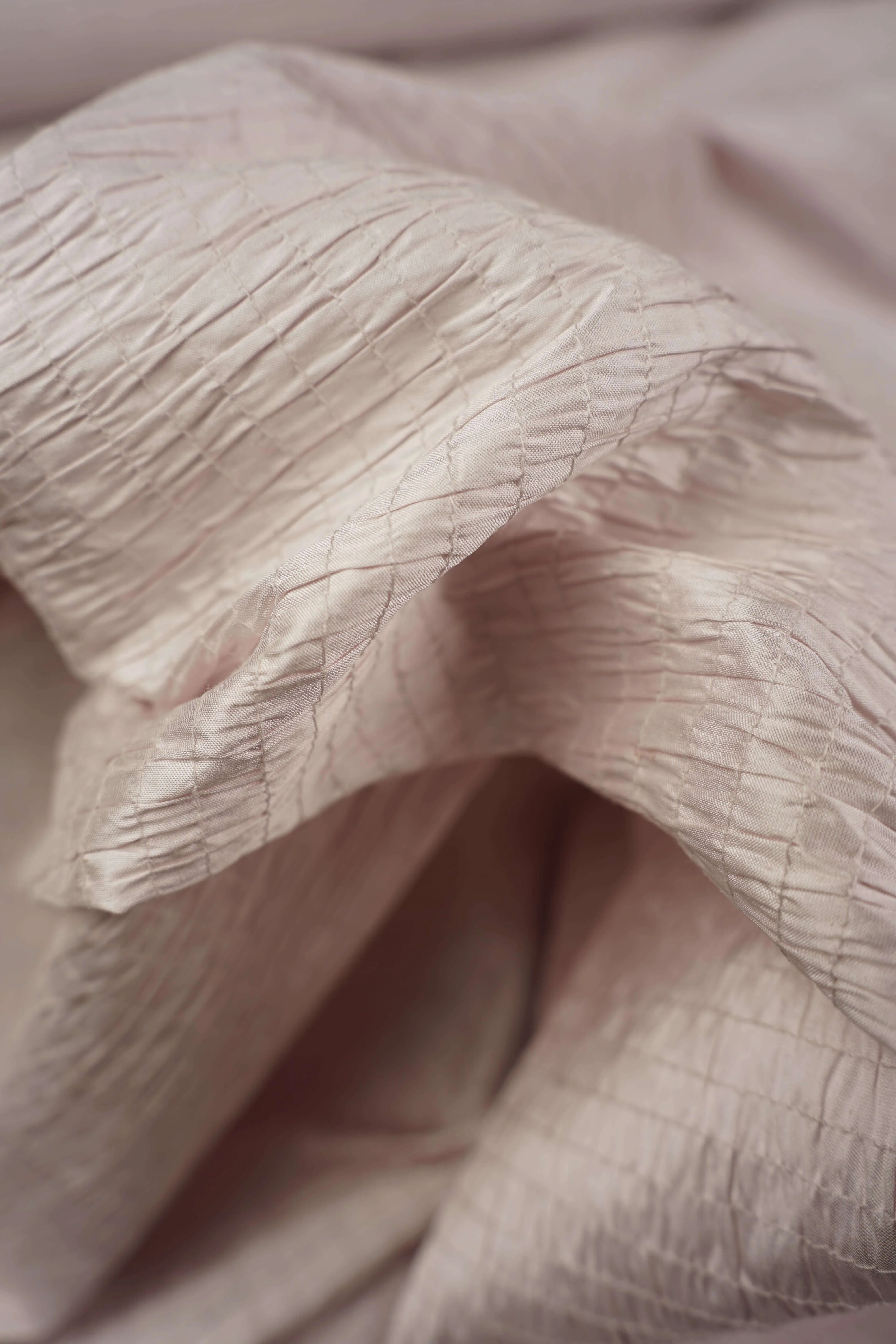 Vintage - Thai silk - Crinkled - Light pink - VT39 - Image 3