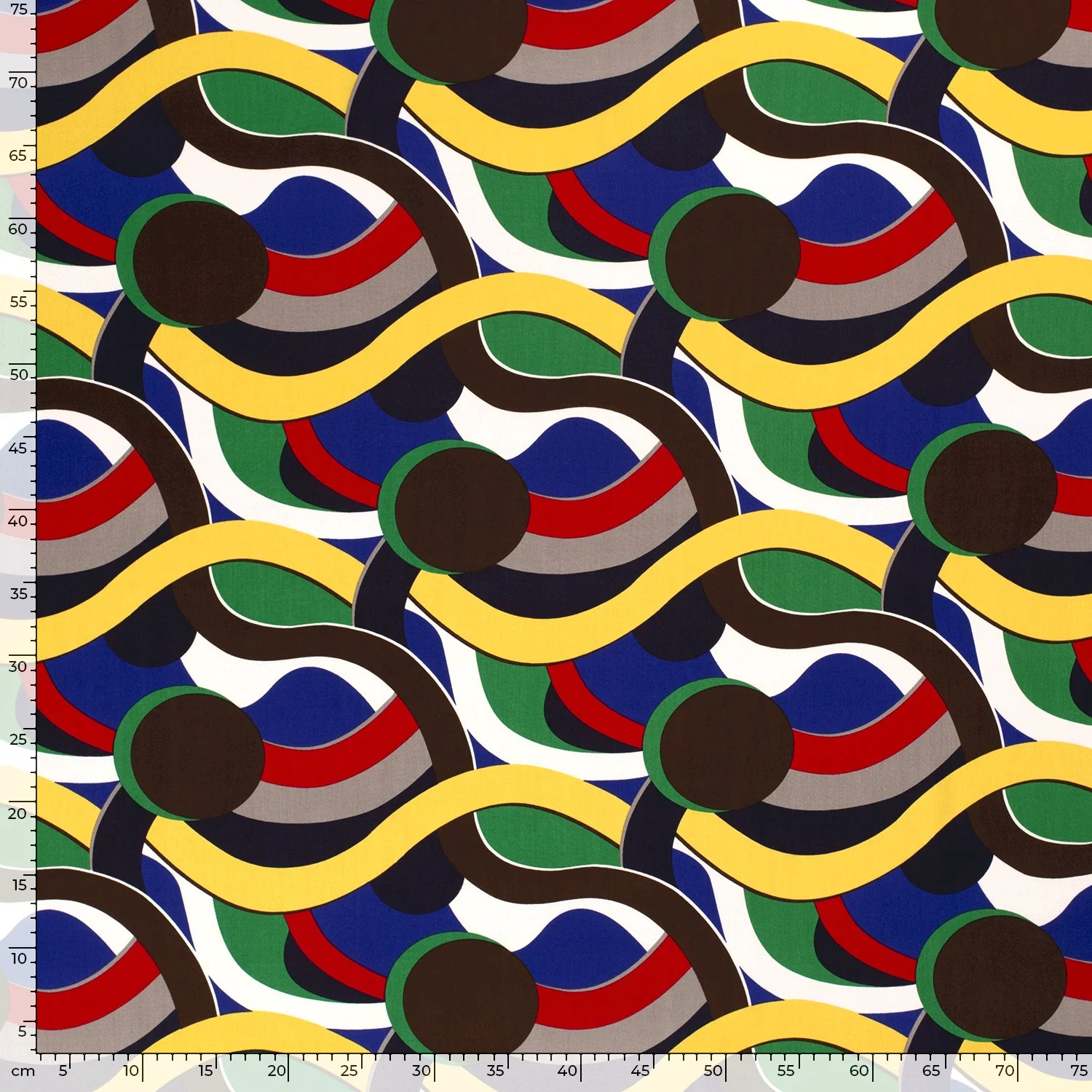Viscose Poplin Abstract Green - Image 5