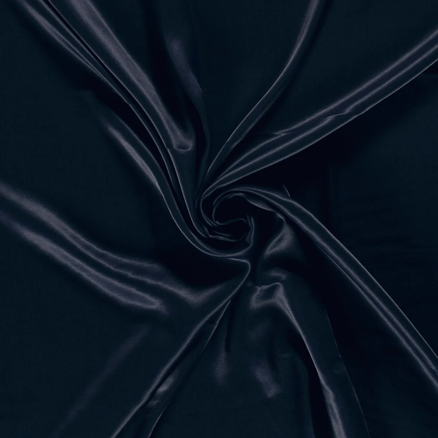Viscose - Satin - Beautiful Fall - Luster - Navy Blue - 008 - Image 3