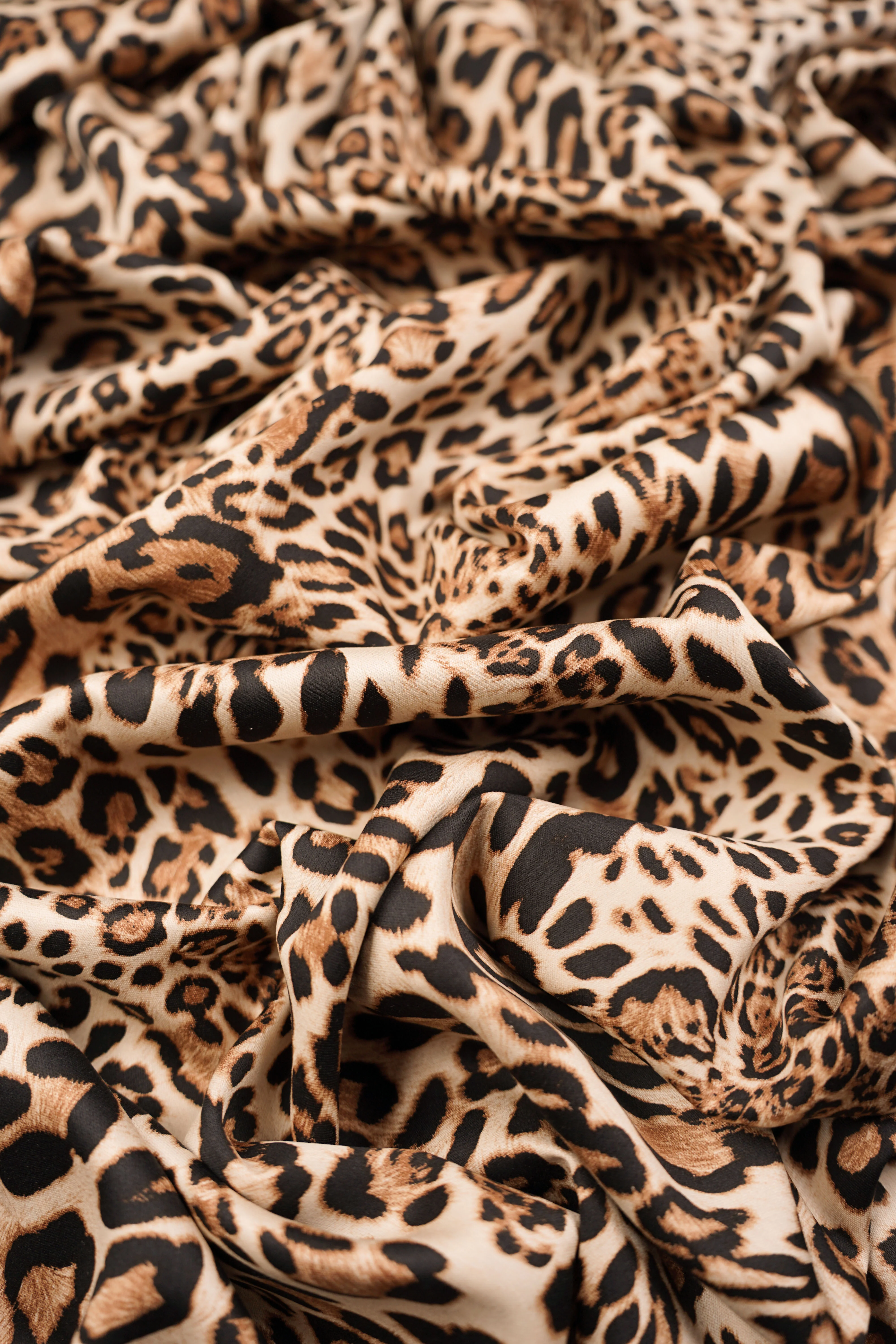 Viscose satin - Patterned - Leopard - 2554 - Image 3