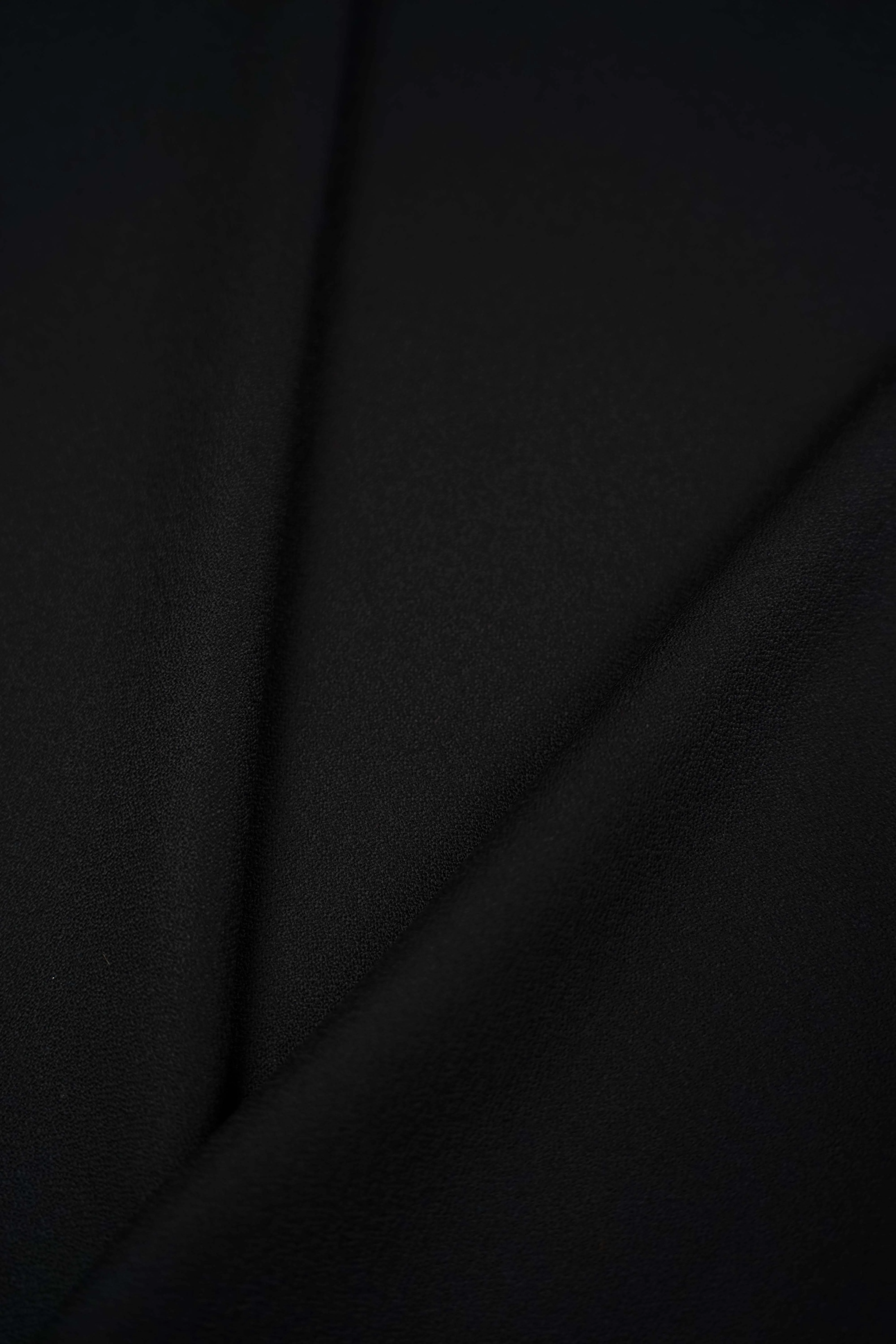 Wool crepe - Wool - Black - Nero - Image 2