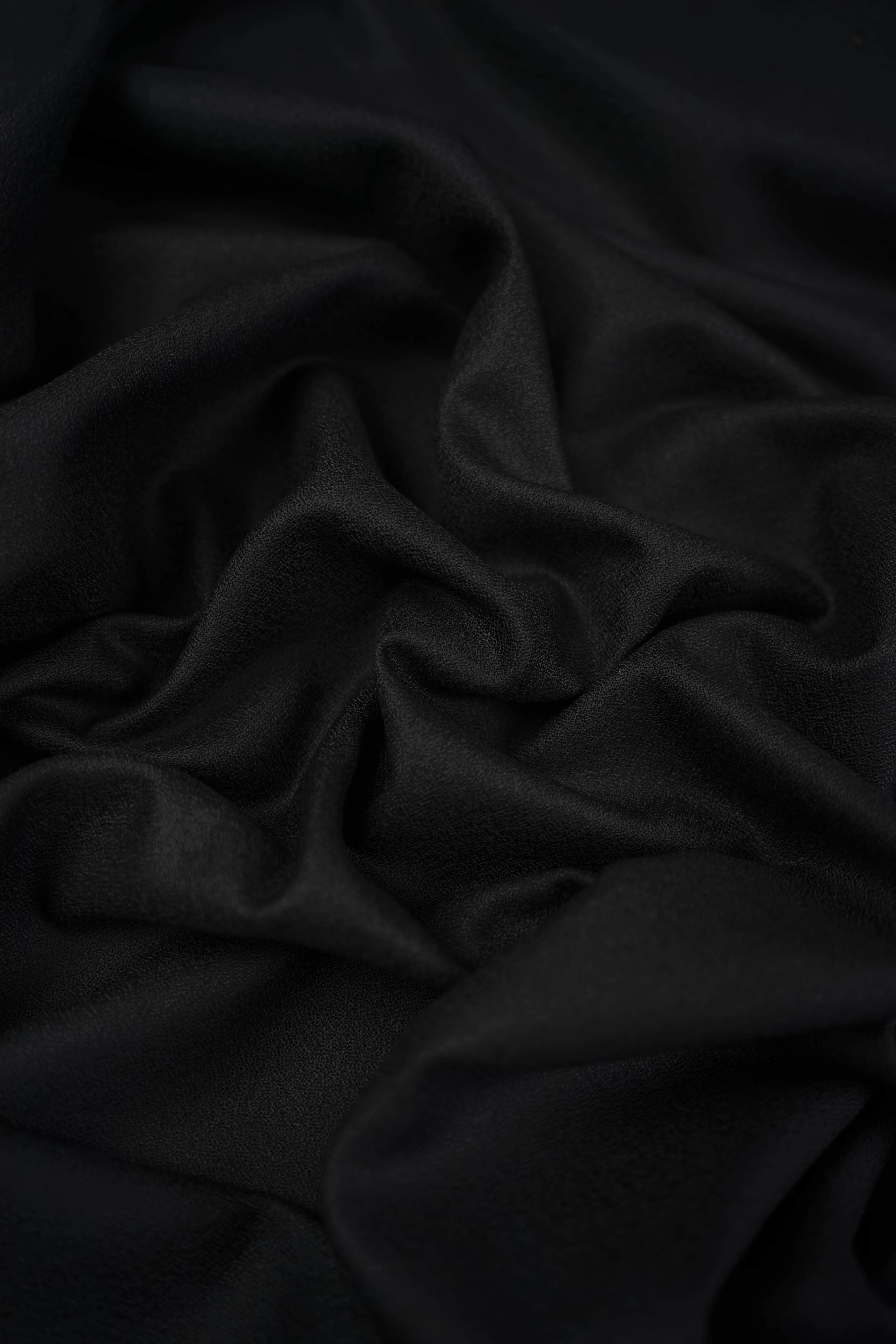 Wool crepe - Wool - Black - Nero - Image 3